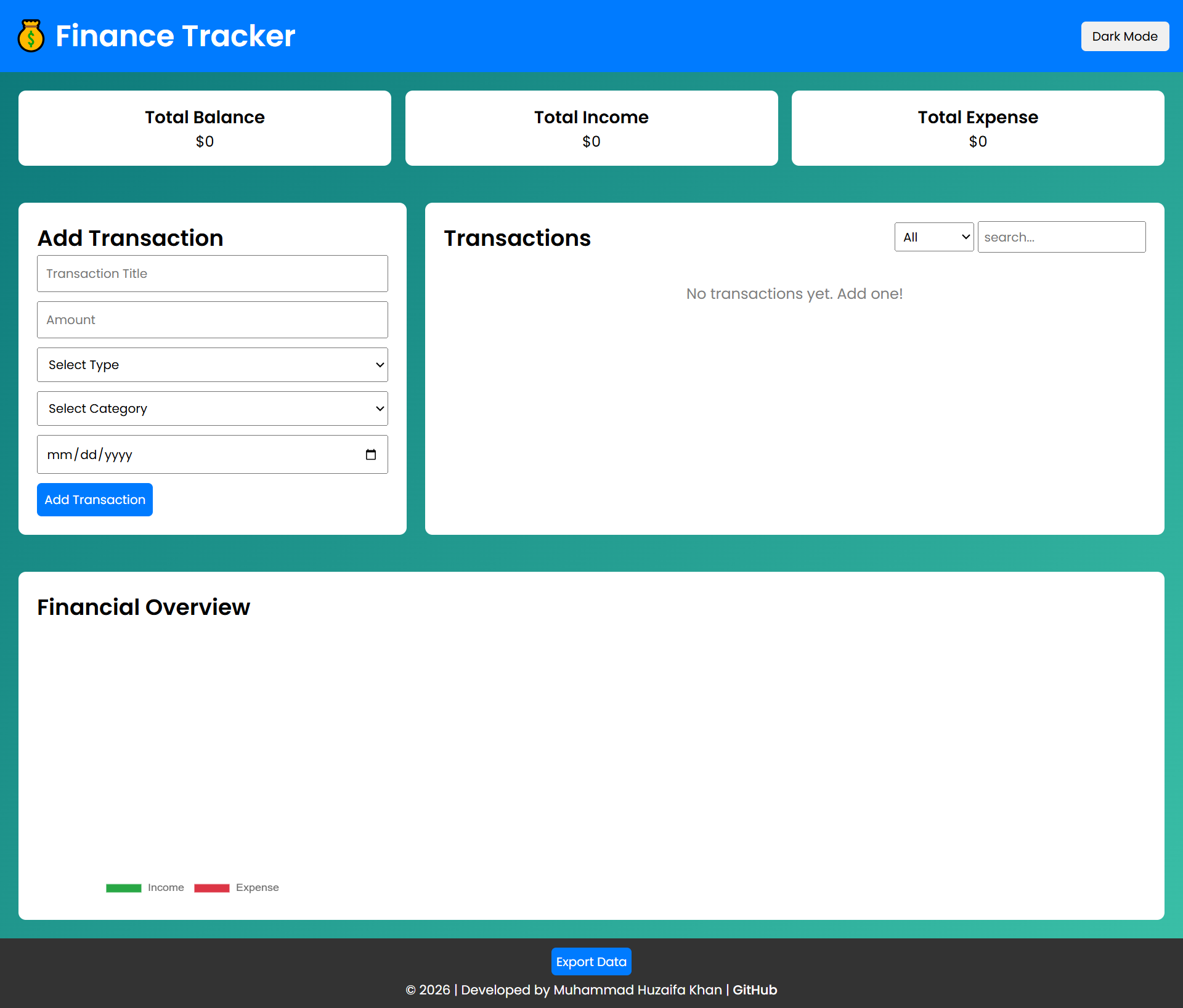finance tracker